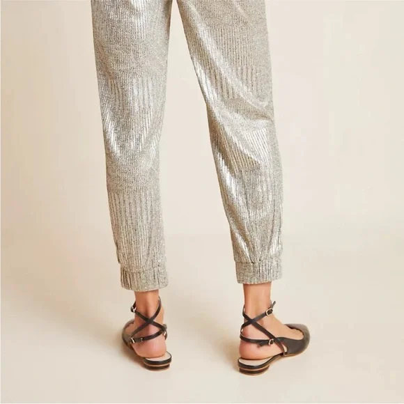 BISHOP & YOUNG gold glittery joggers - Picture 11 of 11